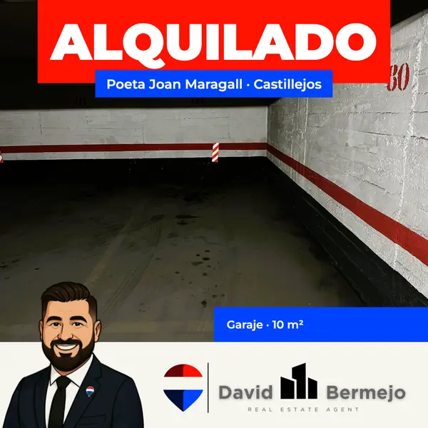 Garaje alquilado en la calle Poeta Joan Maragall, Castillejos, por David Bermejo López (REMAX Welcome)